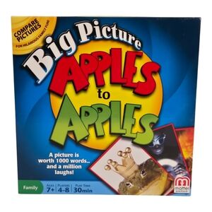 Apples to Apples Big Picture Game Mattel 2013 **COMPLETE**